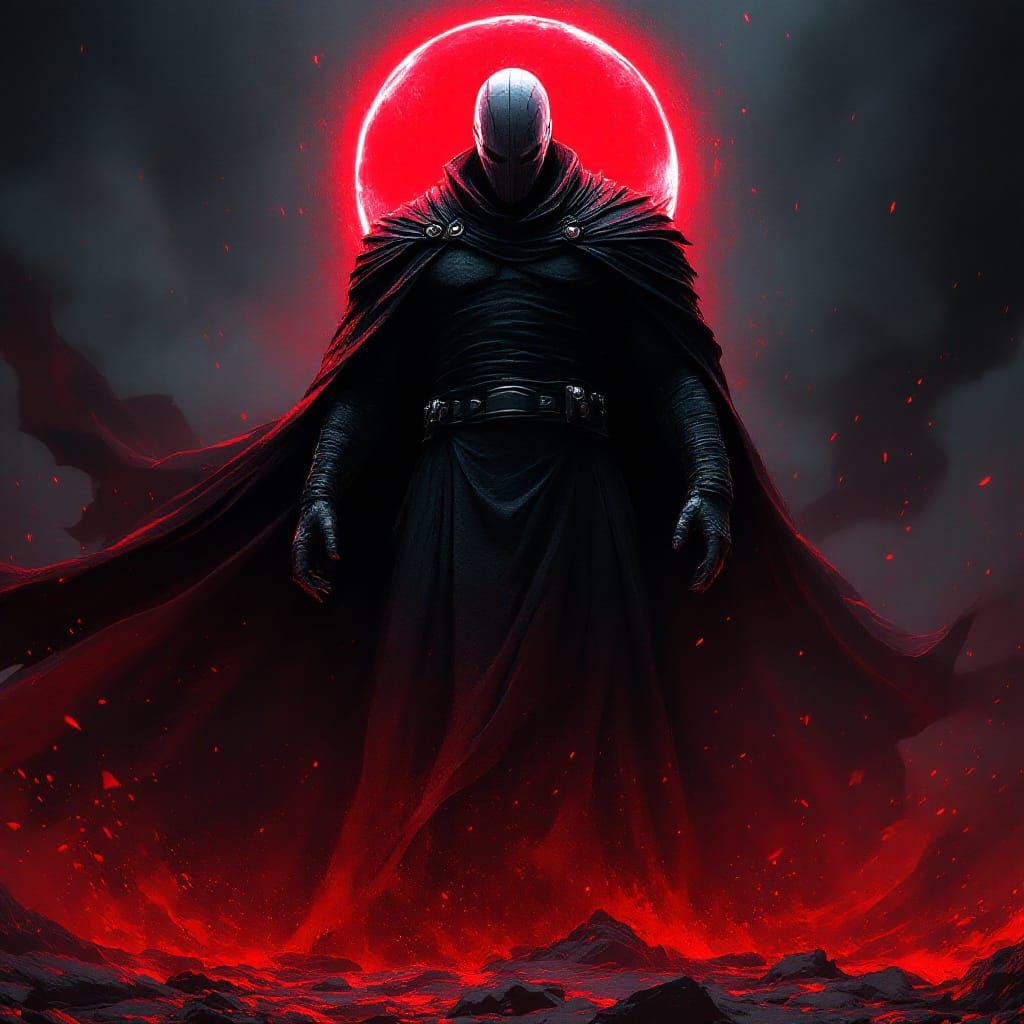 Darth Bane in Crimson Mist, Anime Style
