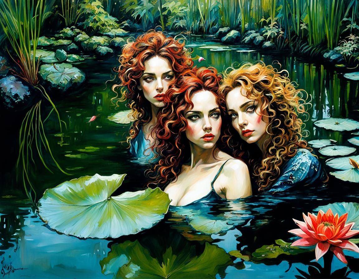 Sapphic Goddesses in Dark Fantasy Setting