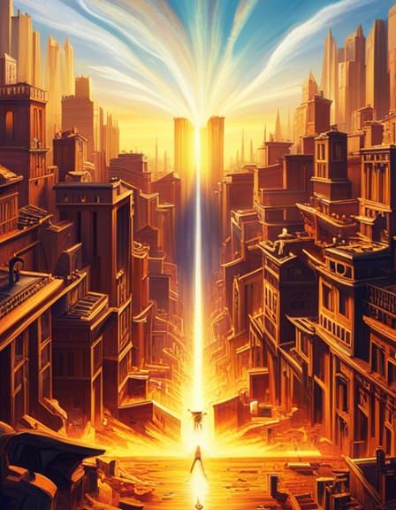 Colorful Action Painting with Fire and Light