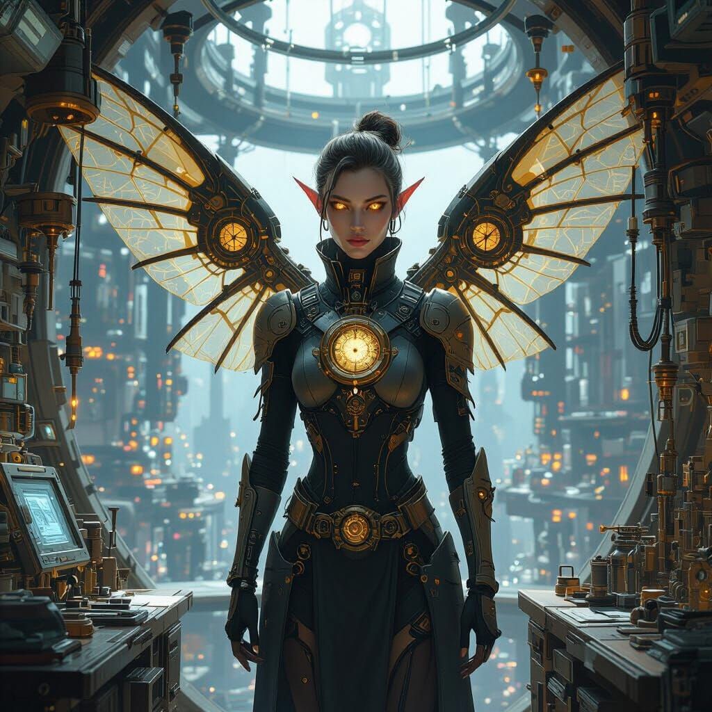 Caelari Engineer in Floating Aethertech Lab