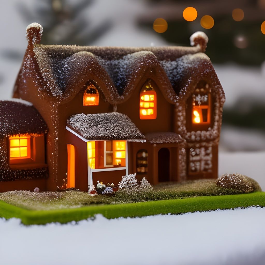 Surreal Gingerbread House Captured with DSLR Precision
