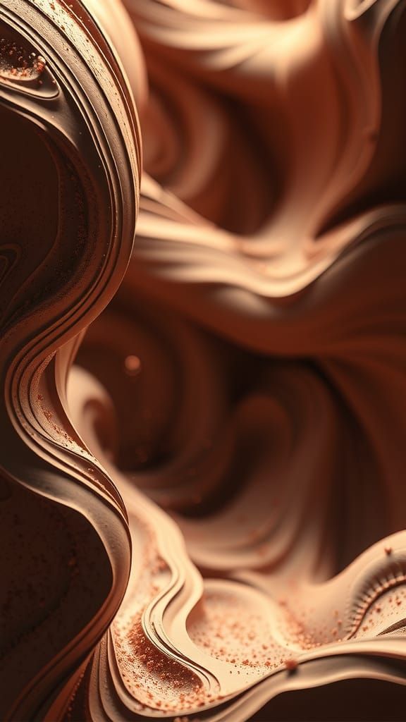 Hyperrealistic 3D Abstract Sculptures in Mocha Mousse