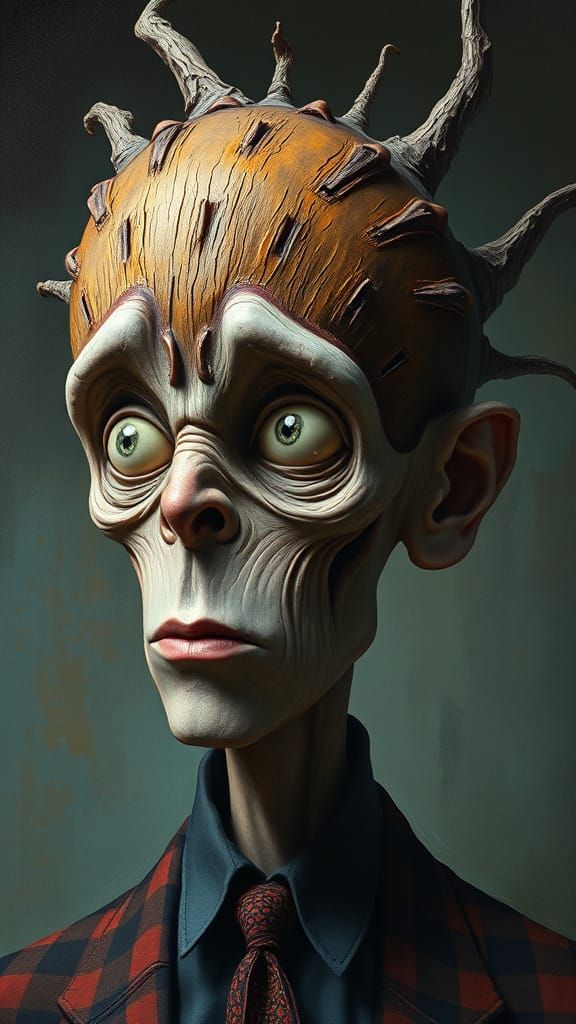 Man with a Very Large Wooden Splinter stuck in his Head Tim ...