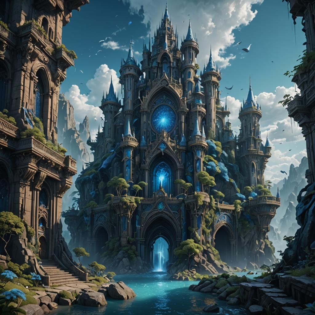 Fantastical Underwater City Concept Art