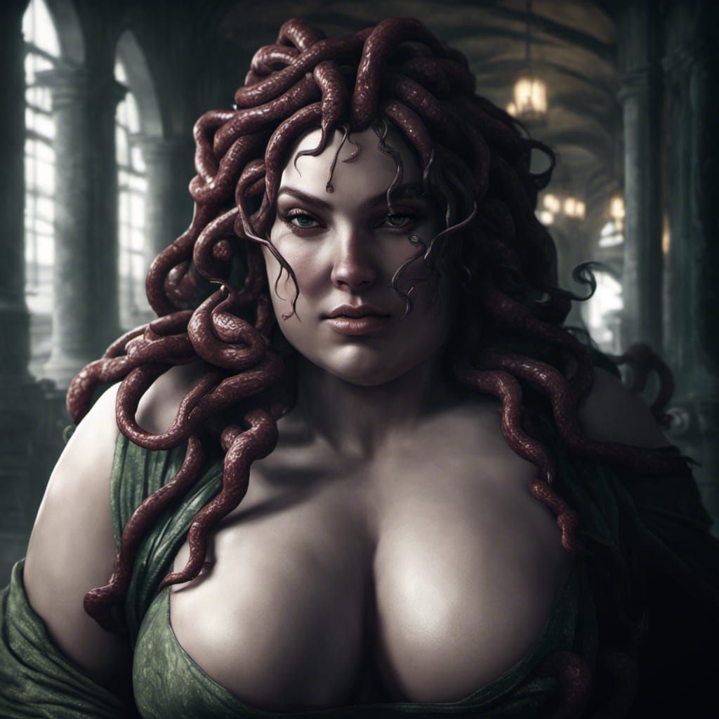 Beautiful cudle Medusa