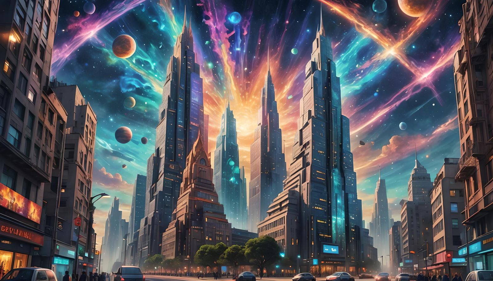 Mystical Skyscraper Protecting the World with Astral Power