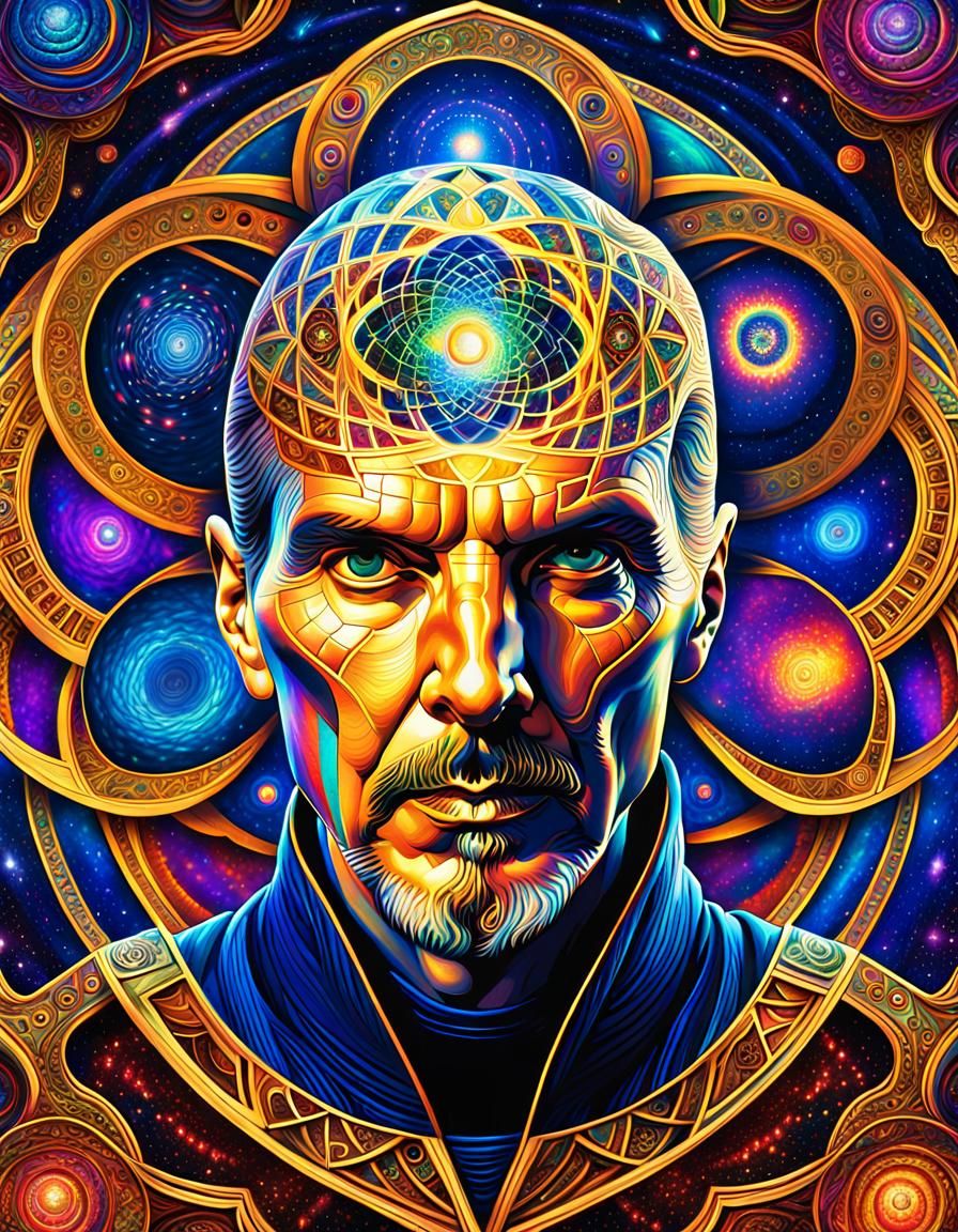 Doctor Strange in Psychedelic Cosmic Universe