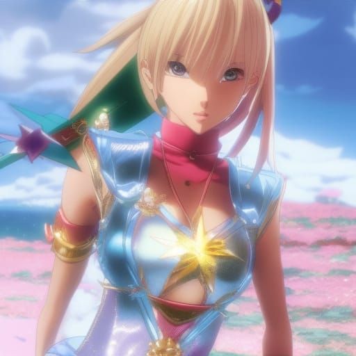 Woman in Pink Bikini: 3D Digital Art