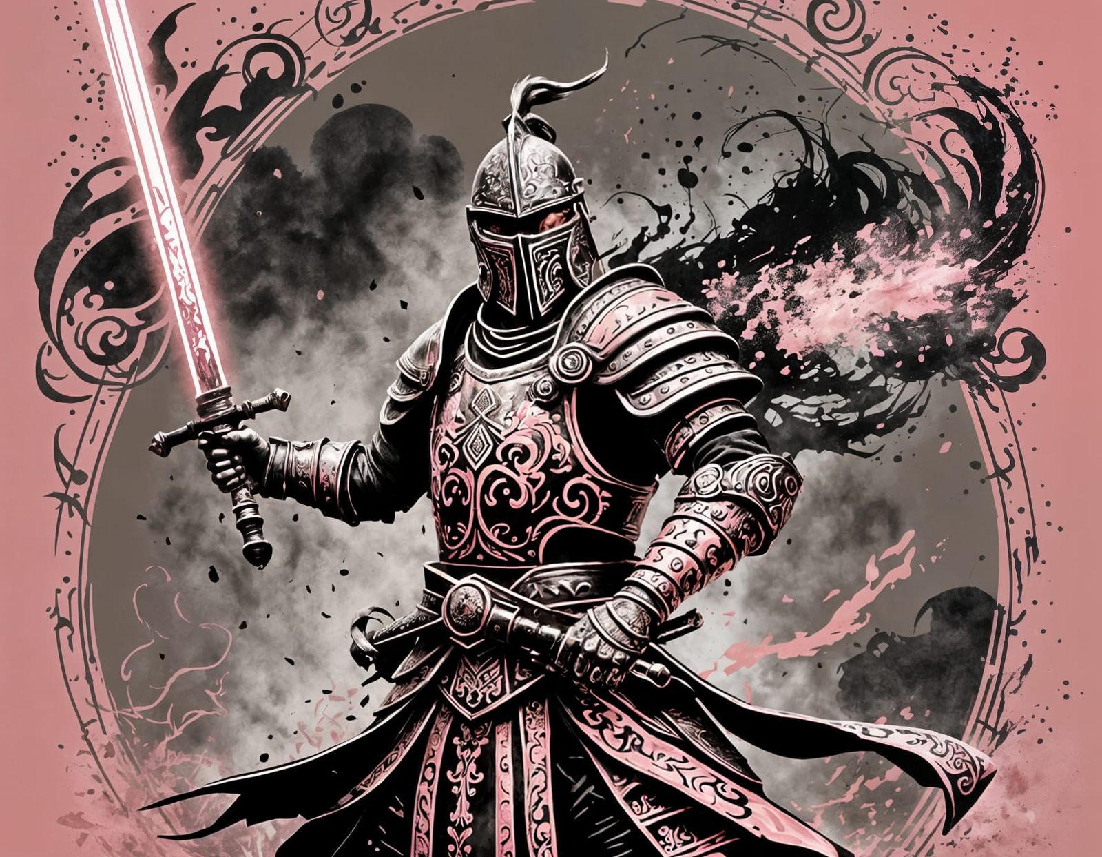 Korgoth of Barbaria in Minimalist Vector Art Style