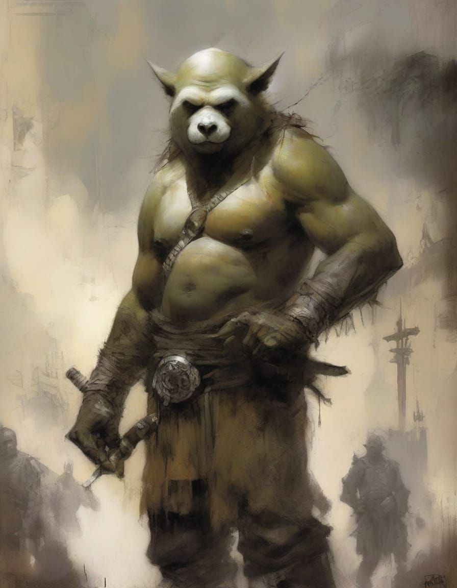 Pandaren and Orcs: Airbrush Art