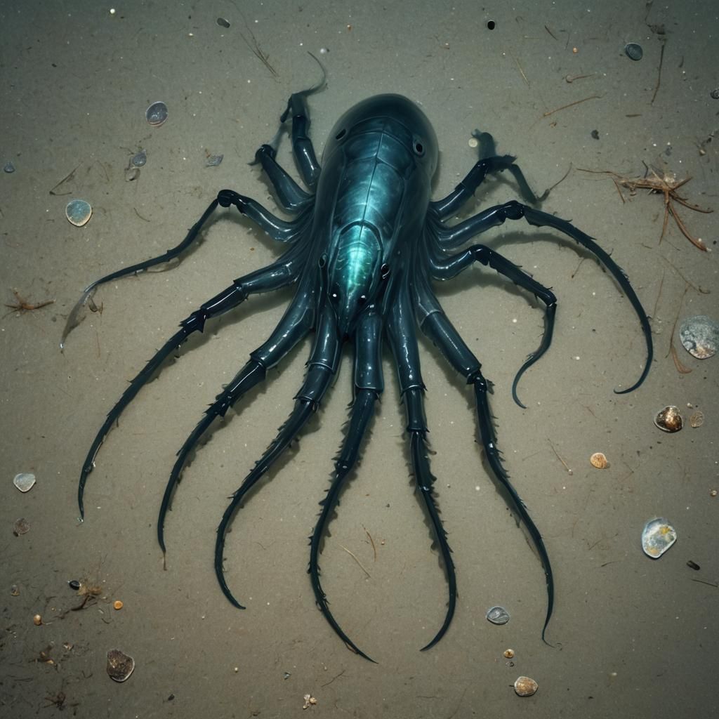 Giant Xenomorph Emerges from Dark Space