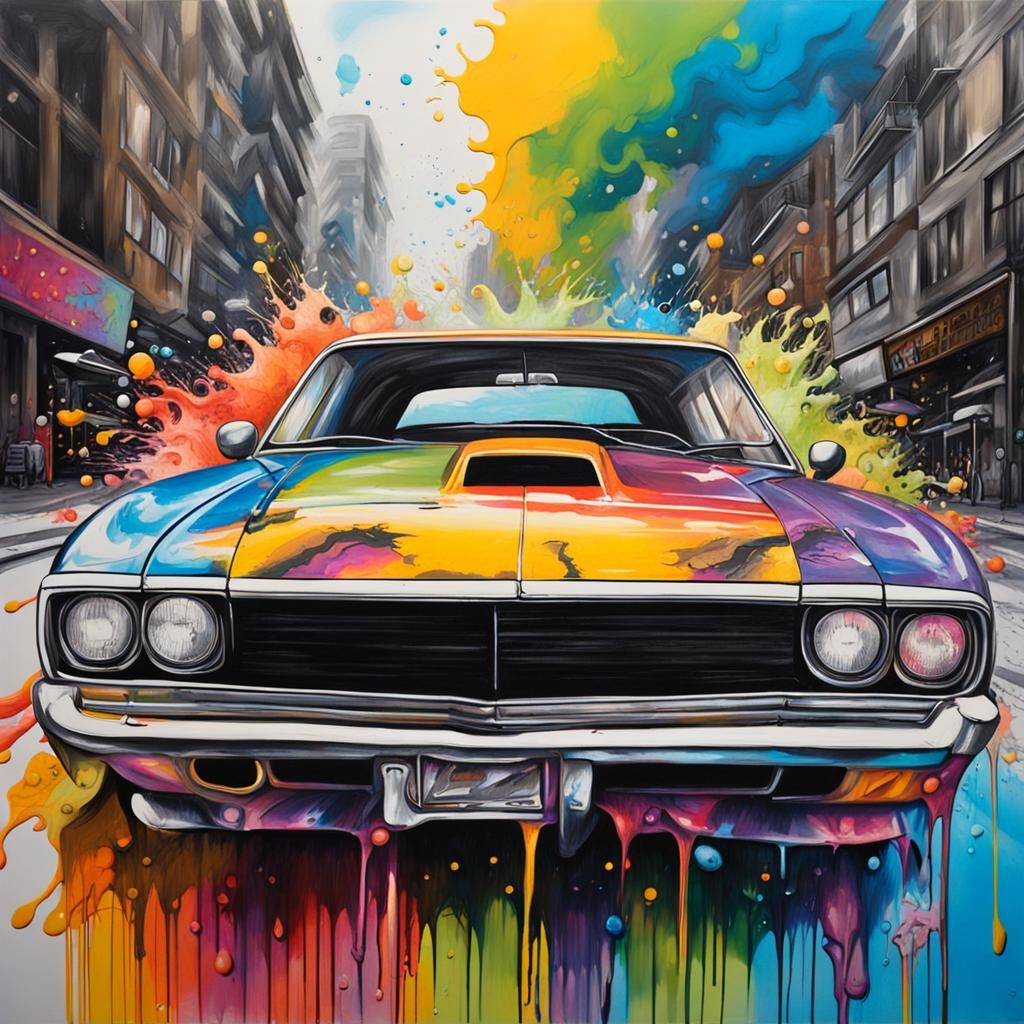 Dynamic Graffiti Art: Fast and Furious in Splash Style