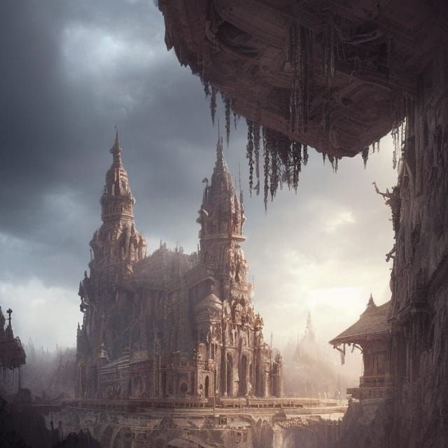 Epic Maximalist Digital Matte Painting