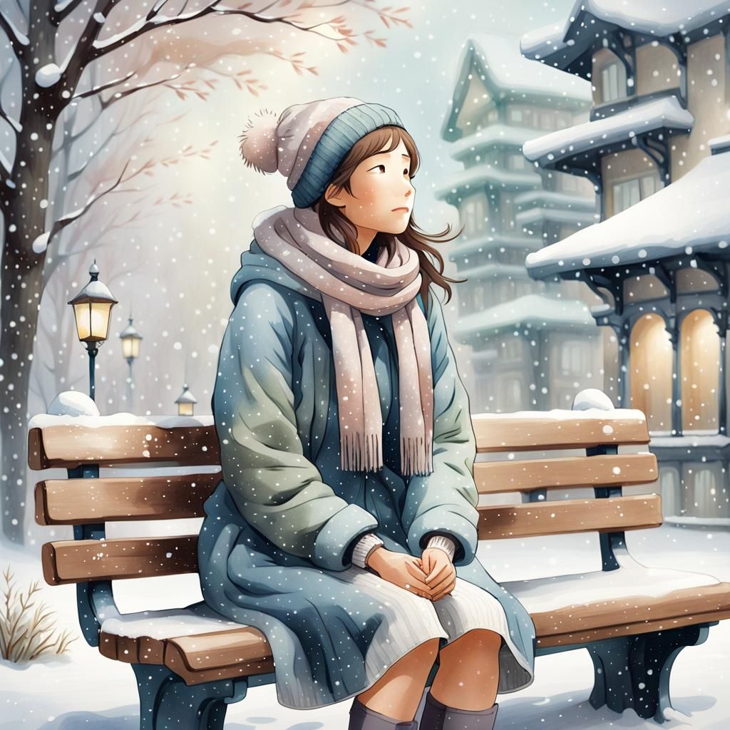 Serenity in Winter Snow