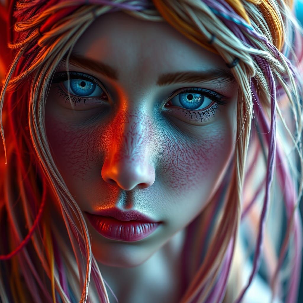 Wool Elf Portrait in Detailed Matte Painting