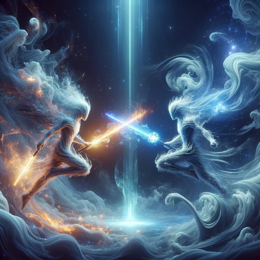 Anime-Inspired Heroes Engage in Cosmic Combat