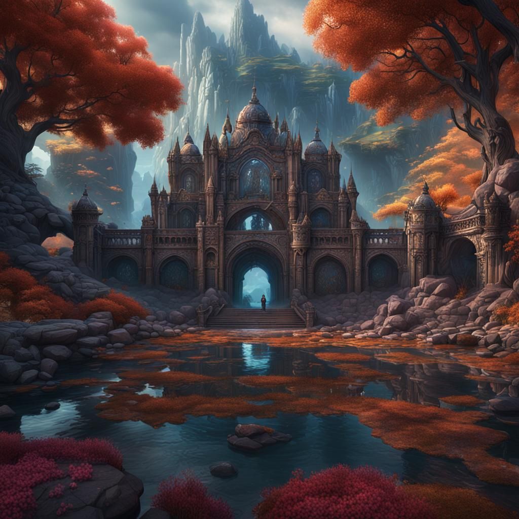 Detailed Matte Painting of Karol G in Deep Color