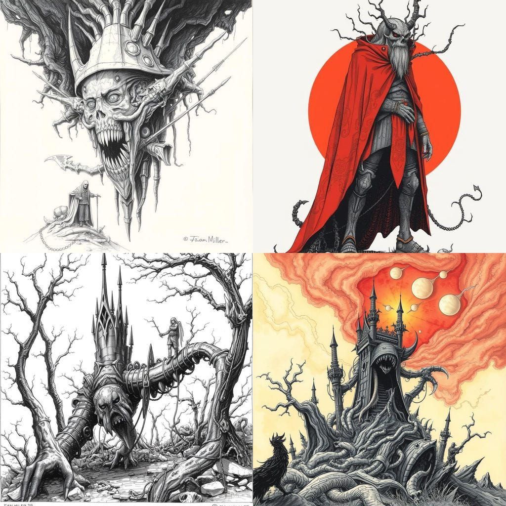 Fantasy Artwork in the Style of Ian Miller