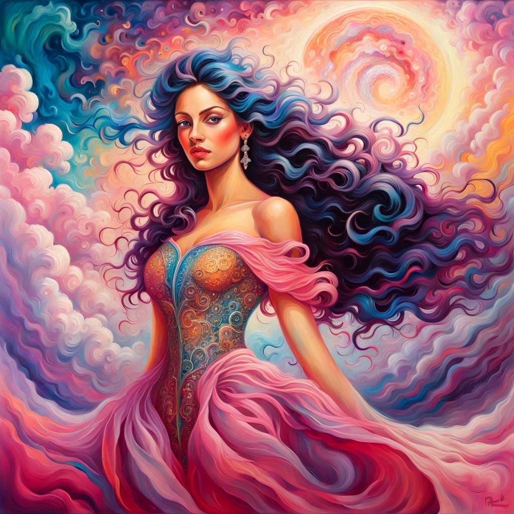 Abstract Art in Expressionist Neo-Impressionism Style