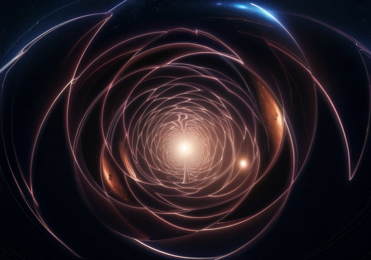 Surreal Distortions of Space: A Vibrant Dreamscape