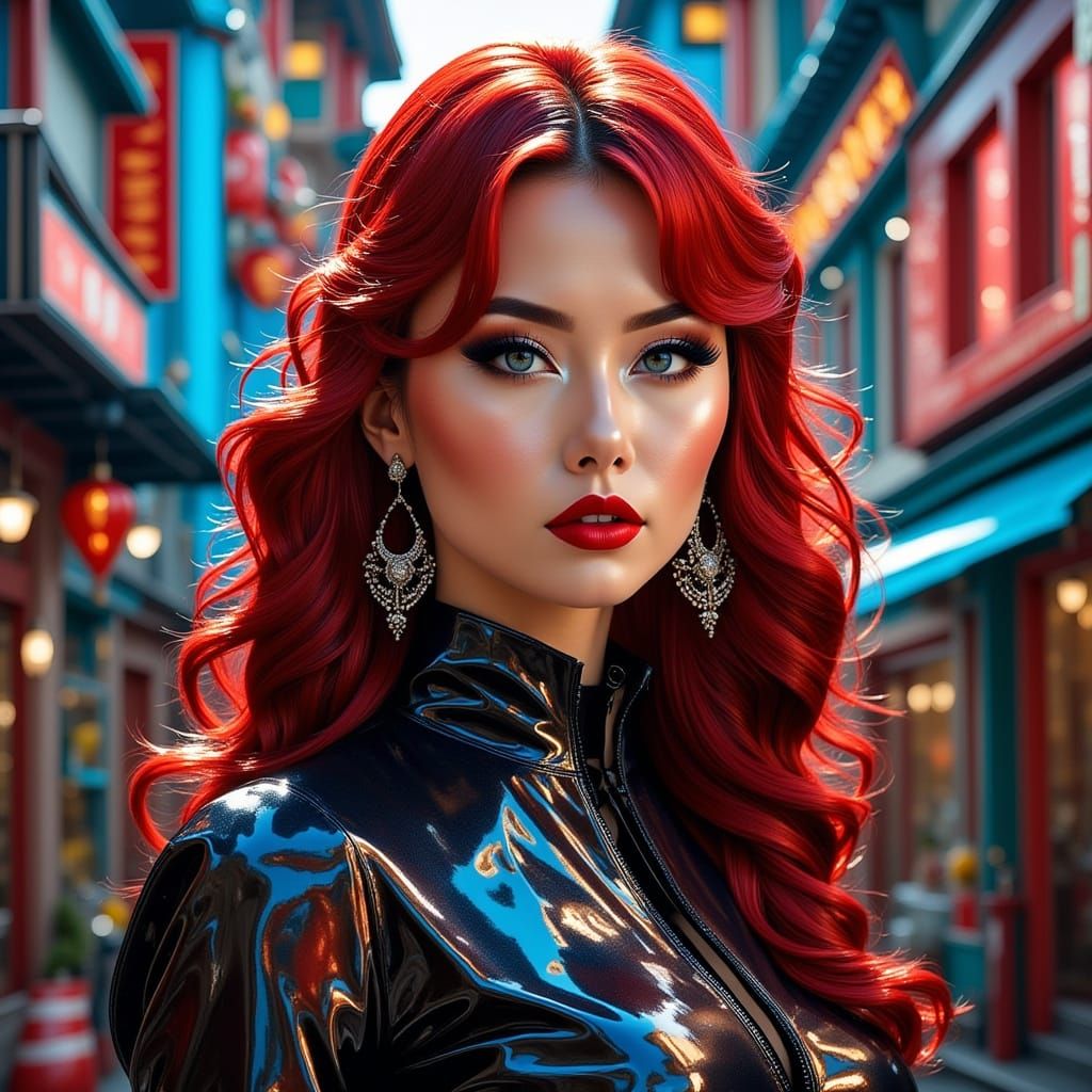 Shining Latex Figure in High Resolution