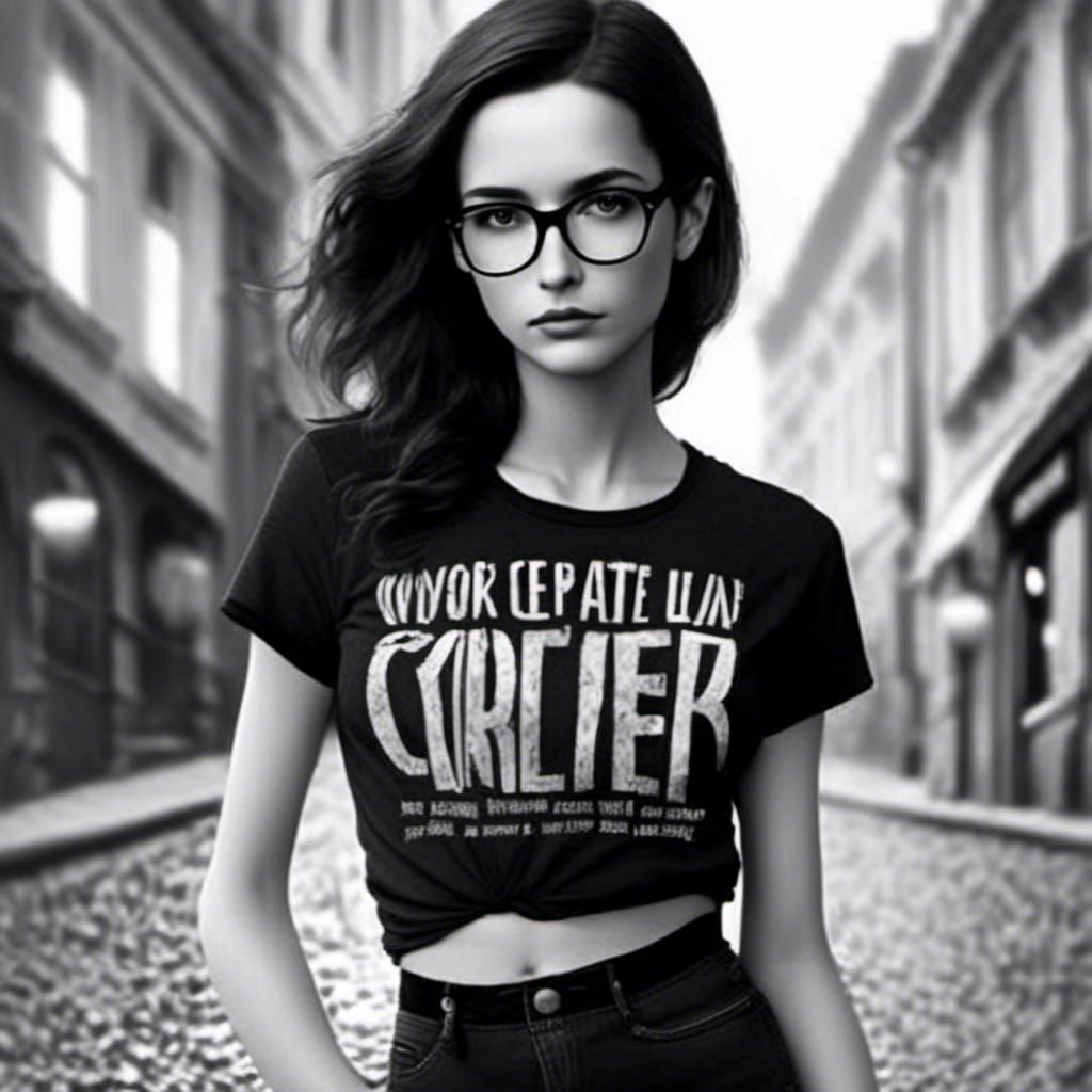 Hyperrealistic Portrait of Andie Banks in Punk Style