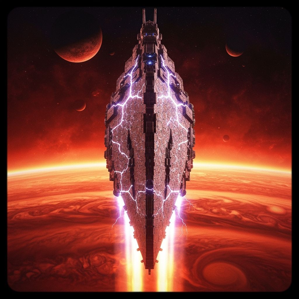 Jupiter Ascendant: Colossal Spaceship Departure