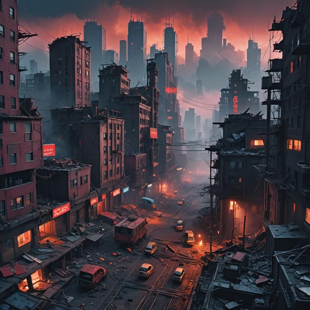 Ruined Cityscape in 2025: Fantasy Concept Art
