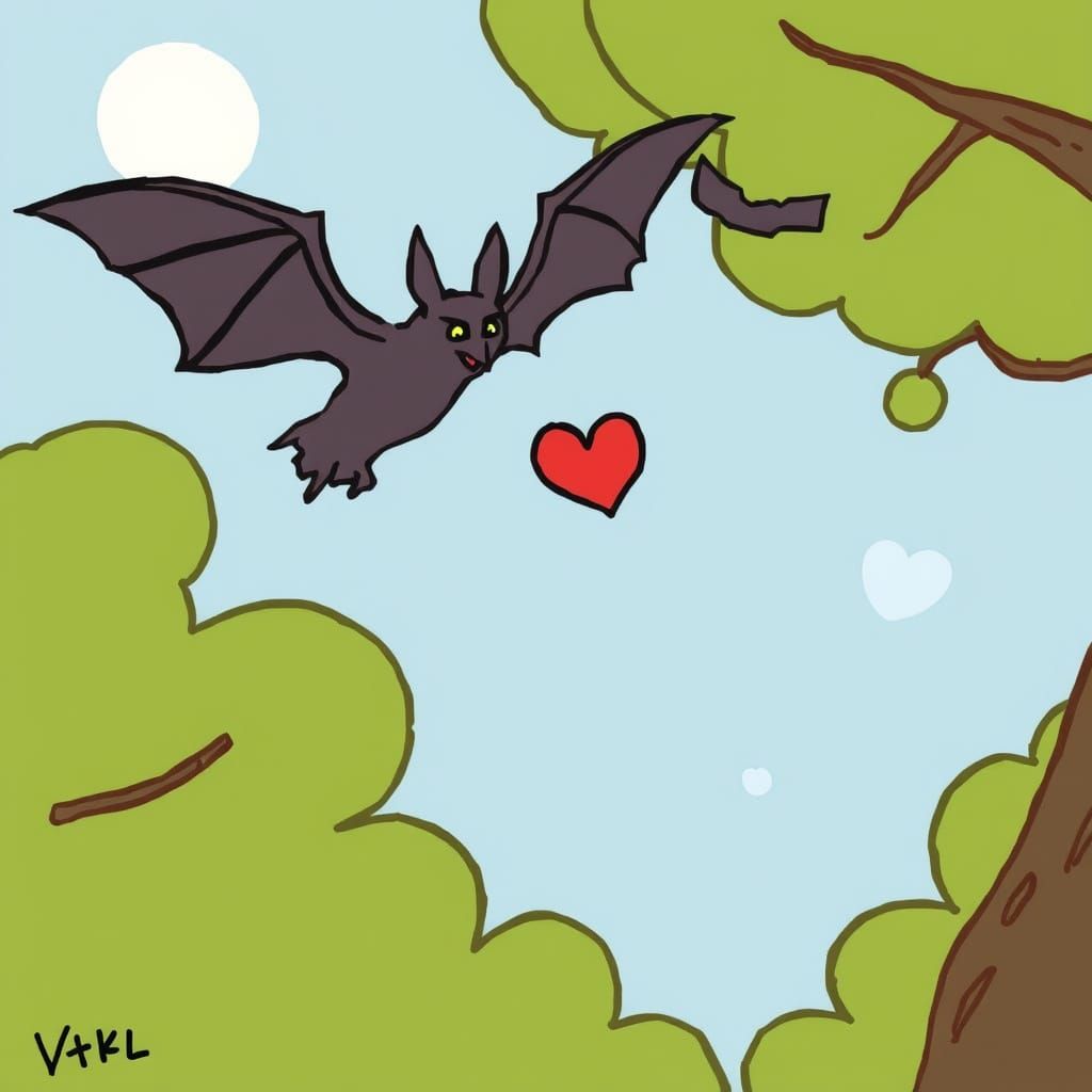 Bat's Psychic Swoop for a Heart