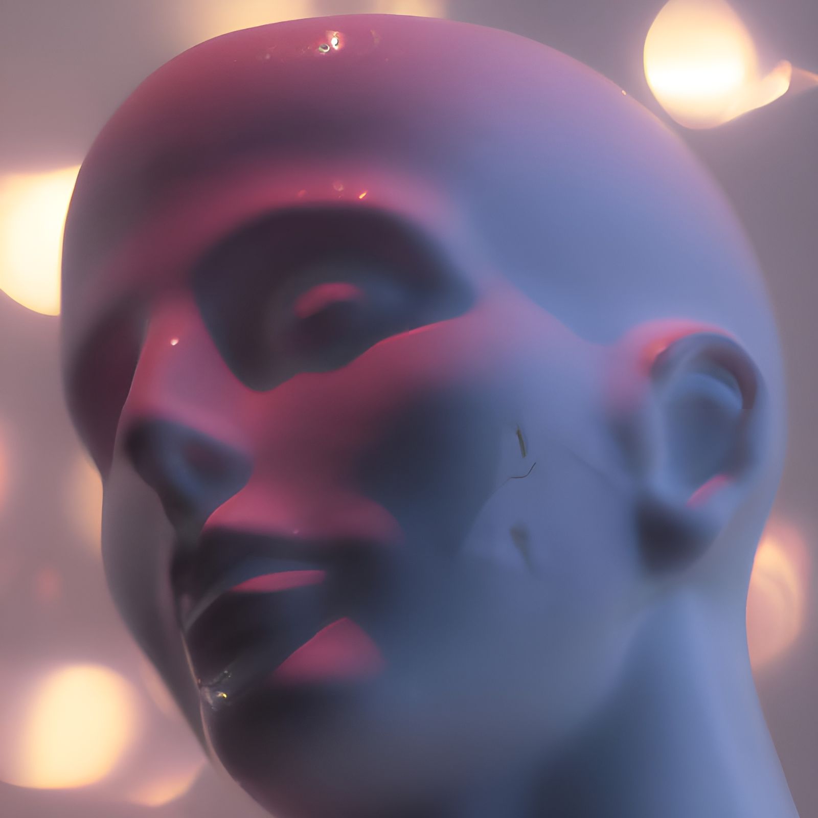 Abstract Art Deco Sculpture of a Male Model