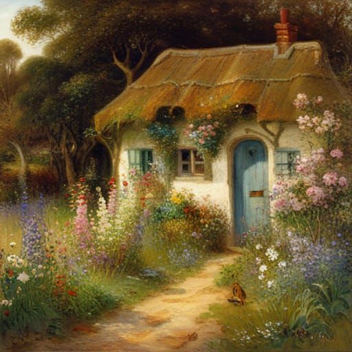 Cozy Cottage Garden Inspired by Pre-Raphaelites