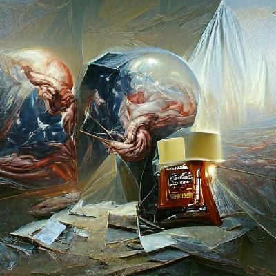 Clash of Ideas: Oil Painting