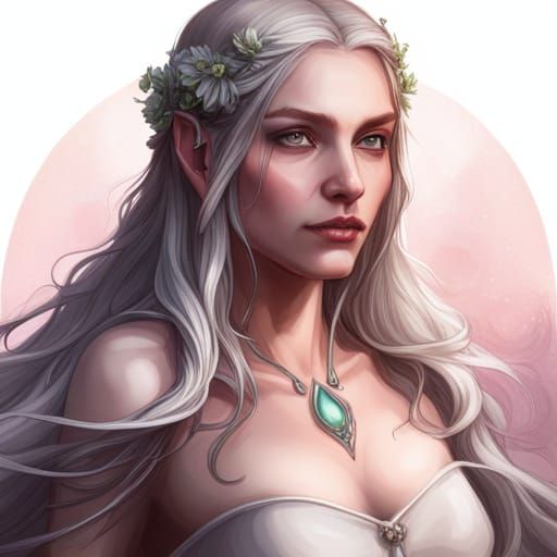 High Gothic Cottagecore Elf Portrait