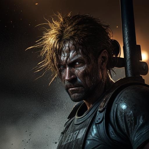 Gritty Industrial Sledgehammer in Hyper-Realistic Digital Ar...