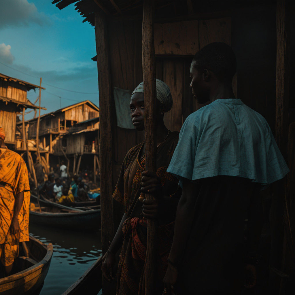Community Life on Stilts in Makoko, Nigeria