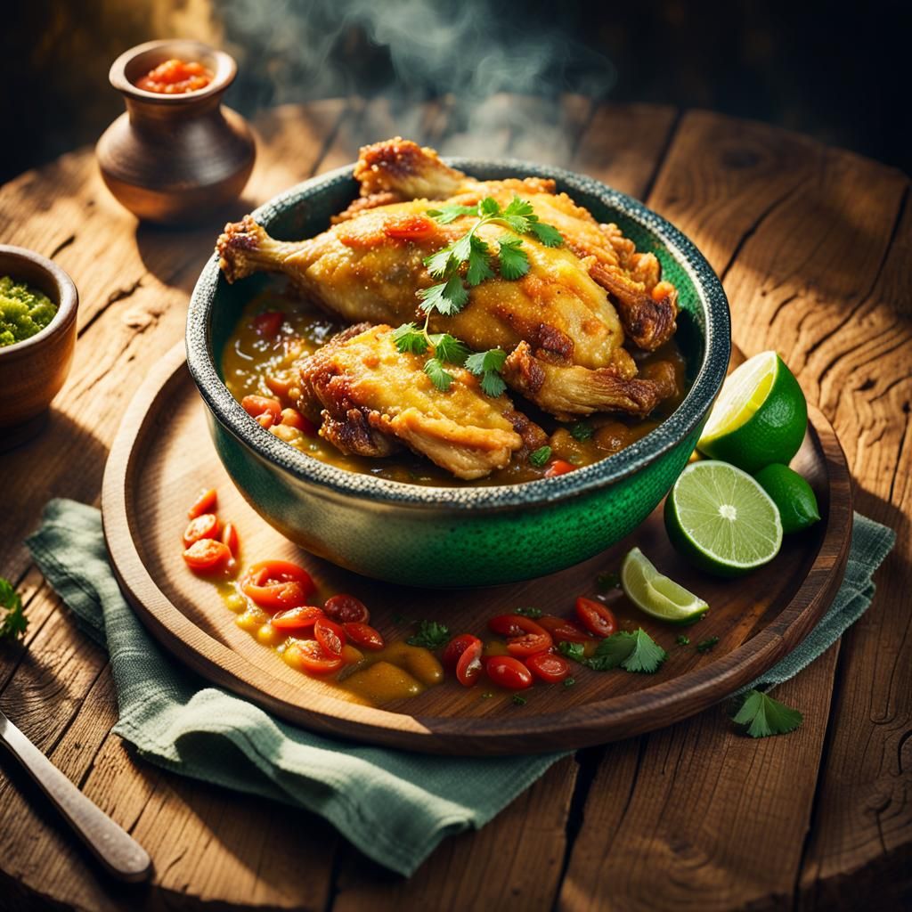 Exquisite Chicken in Green Sauce: A Diego Rivera-Inspired St...