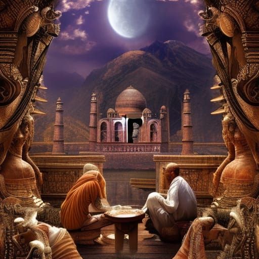 Doctor Sage in India: Epic Cinematic Painting