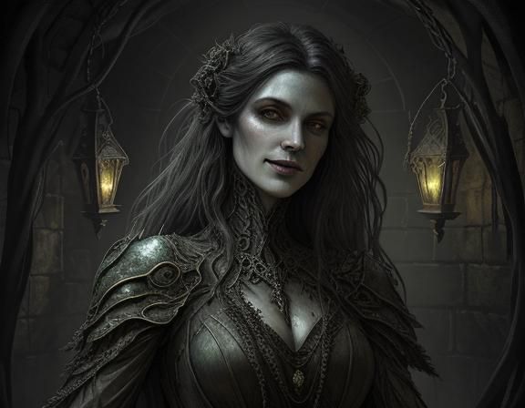 Grinning Basilisk in Dark Fantasy Tunnel