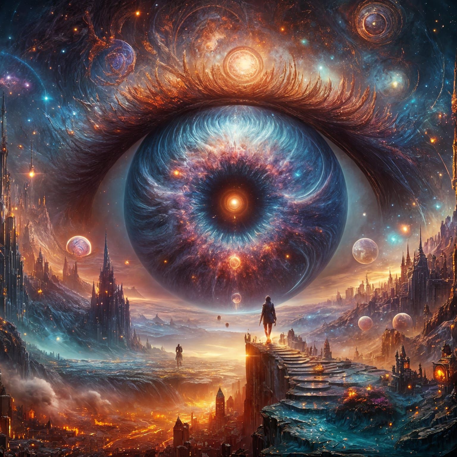 Surreal Odyssey into the Eye's Mystic Realm
