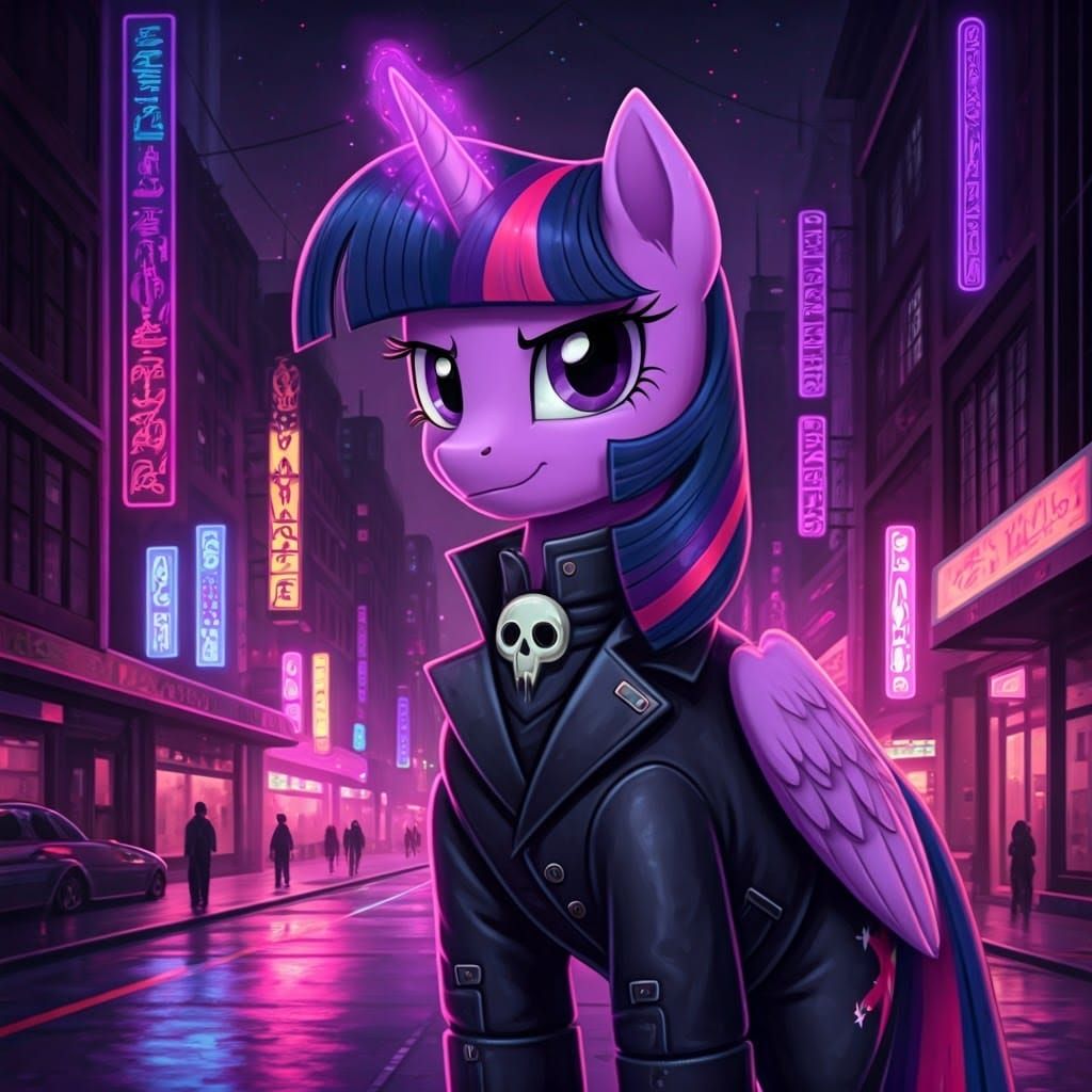 Twilight Sparkle as Cyberpunk Soul Reaper