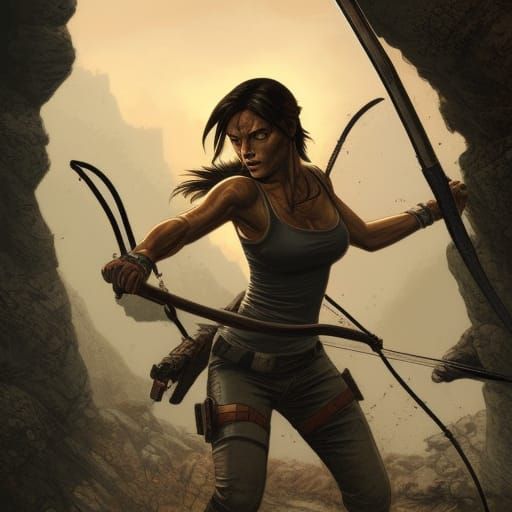 Tomb Raider in Comic Book Art Style