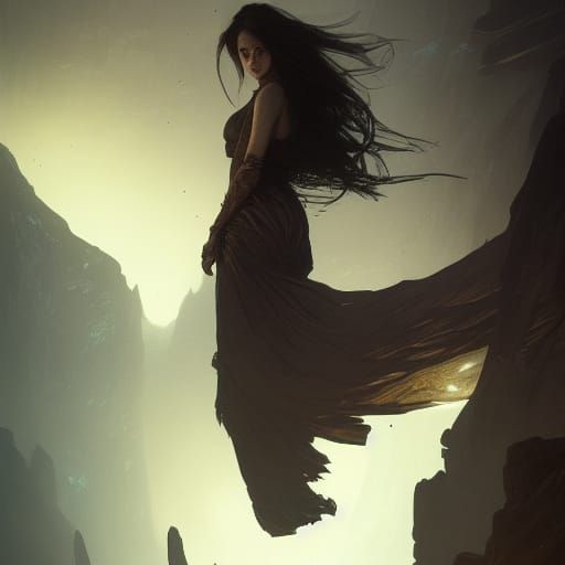 Detailed Wraith in Dark Fantasy Style