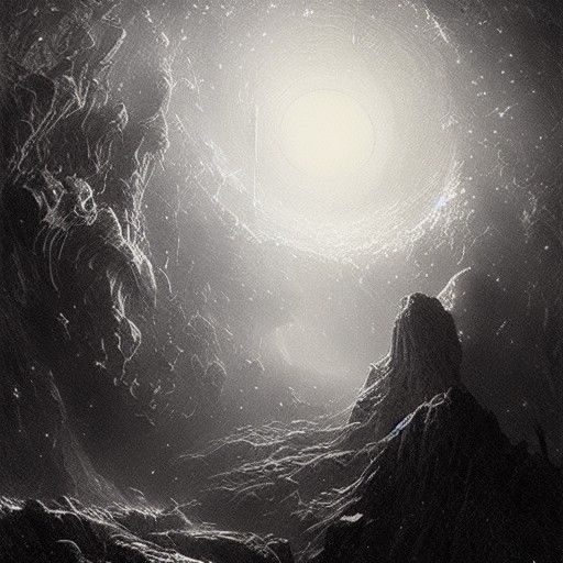 Horror Galaxy in Gustave Doré Style
