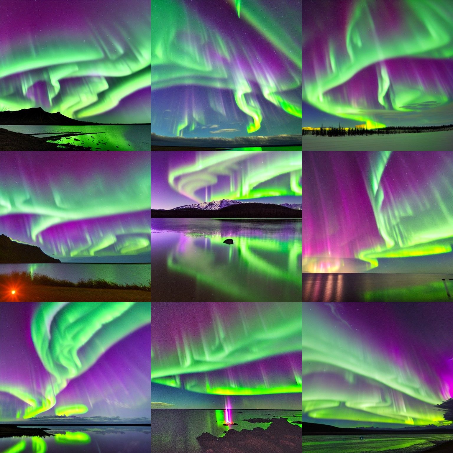 Lightning Sprites Dance in Aurora Borealis