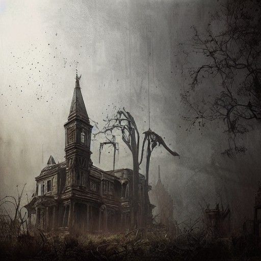 Haunted Victorian House in Sinister Style
