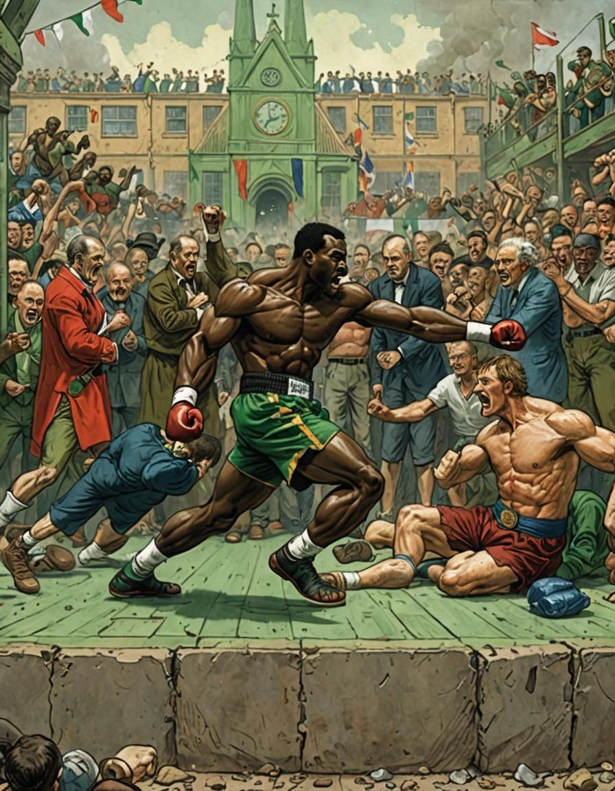 Boxer Knockout in Street Fighter Style