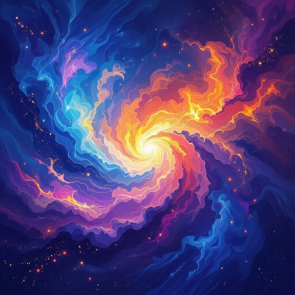 Vibrant Abstract Digital Art Evokes Boundless Possibility