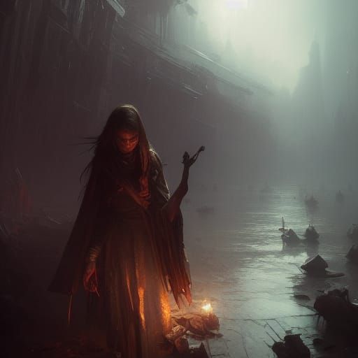 Suffering: Dark Fantasy Concept Art in 8K