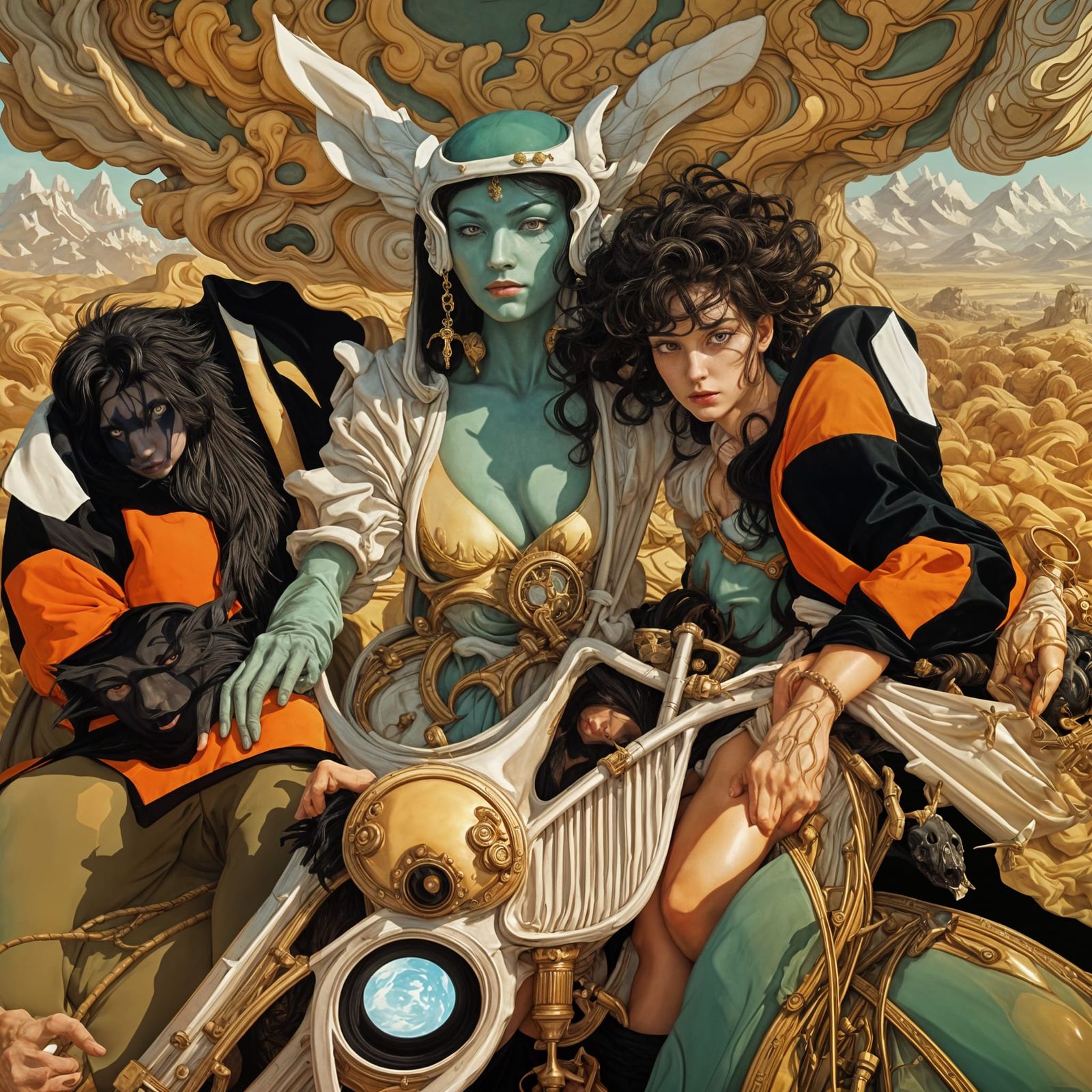 Surreal Cartoon Alien in Detailed 3D Render