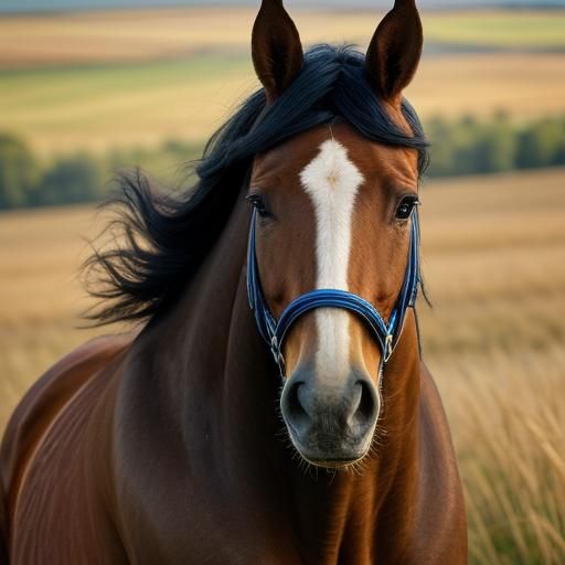 Galloping Horse in Impressionist Oil Painting